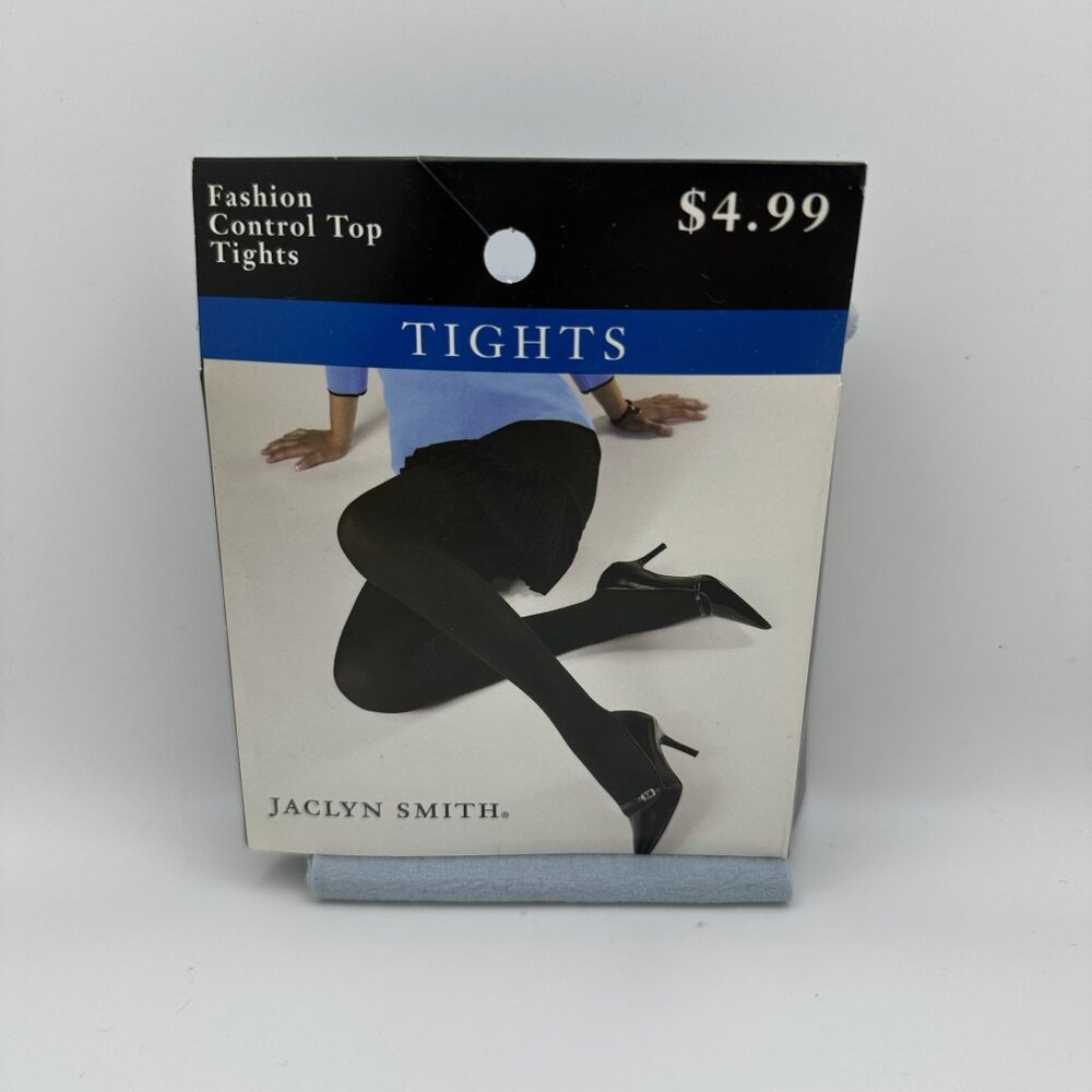 Jaclyn Smith Fashion Control Top Tights Size C Black